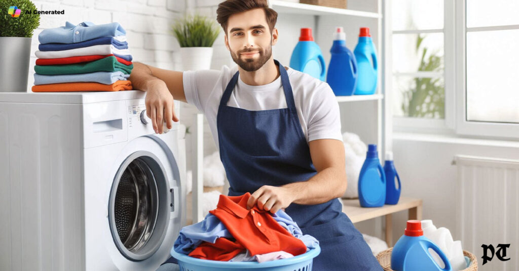 men-washing-polo-shirt-in-washing-machine